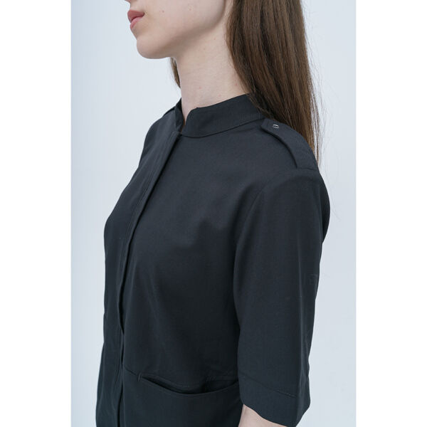 Рубашка женская на молнии TZ400, черный, 58 - фото 3