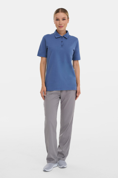 Поло женское Тезис TZ050, серо-голубой, 46 - фото 3