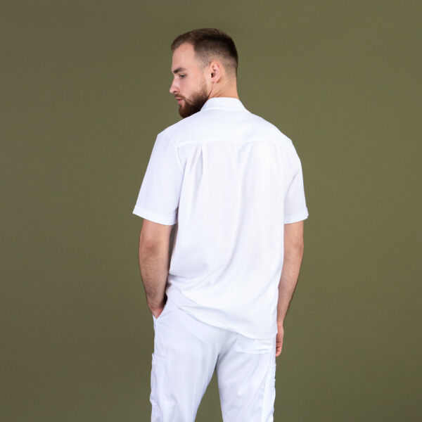 Рубашка мужская на молнии TZ700, белый, 56 - фото 2