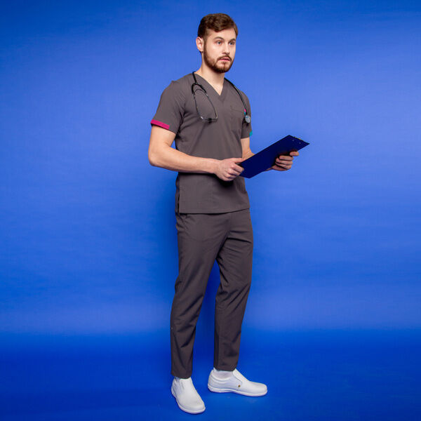 Туника мужская 258 Michigan, R193 асфальтово-серый, L - фото 1