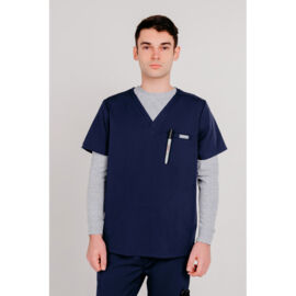 Топ медицинский мужской Frank, синий, M