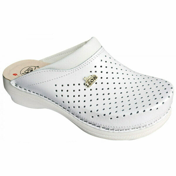 Сабо Леон PU100, женские, белые, 39 - фото 0