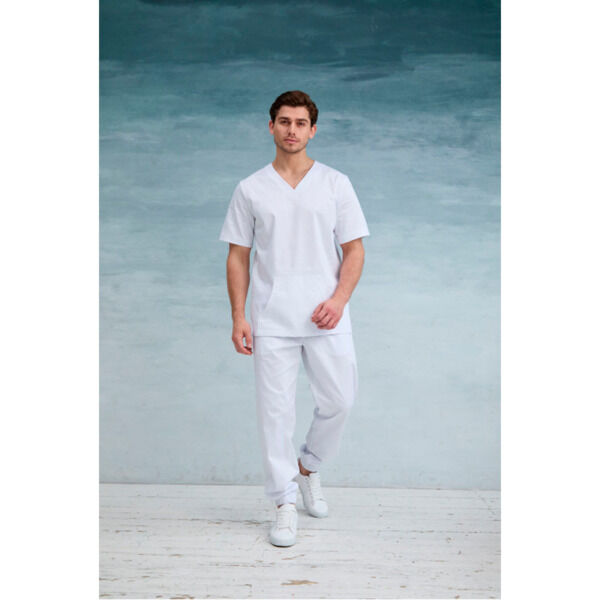 Туника мужская Dr. Nice с накладным карманом, белый,50