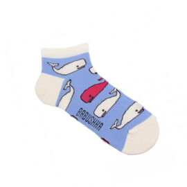 Носки мужские, "Белые киты", голубой, 41-45