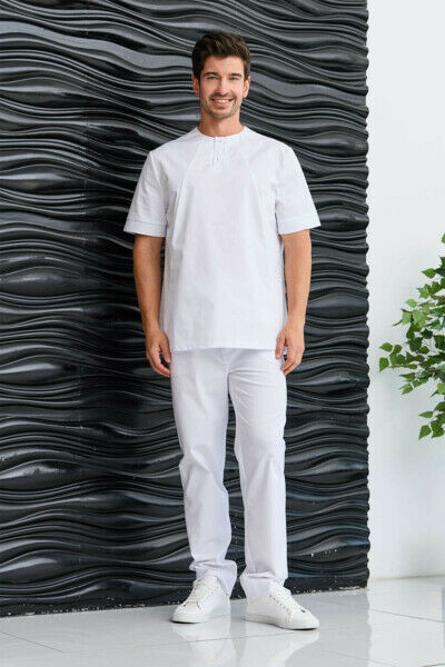 Туника мужская Dr. Nice на 2-х кнопках, белый, 48 - фото 2