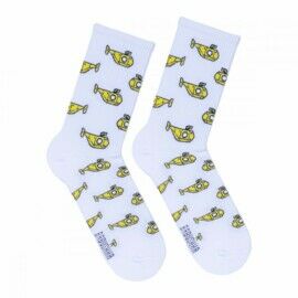 Носки мужские, "Подводные Лодки", белый, 41-45