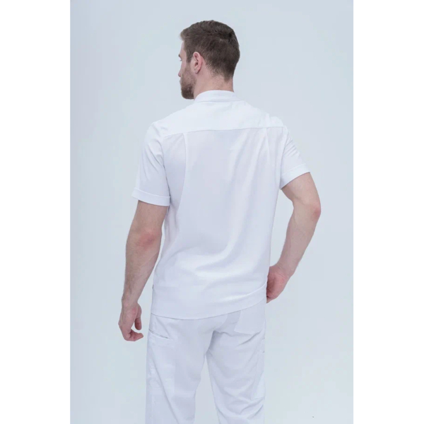 Рубашка мужская на молнии TZ700, белый, 52 - фото 5