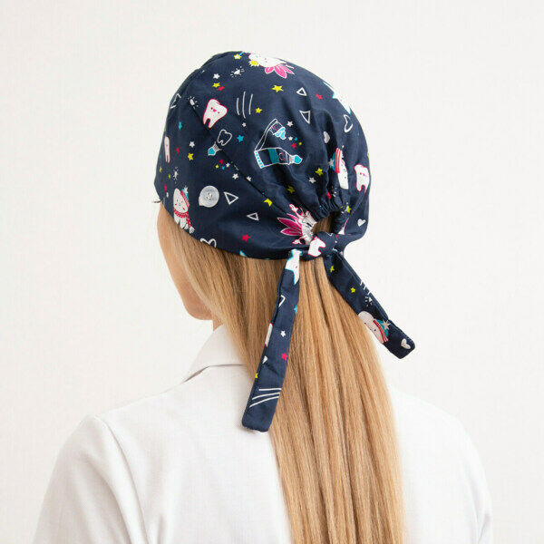 Шапочка медицинская, принт 