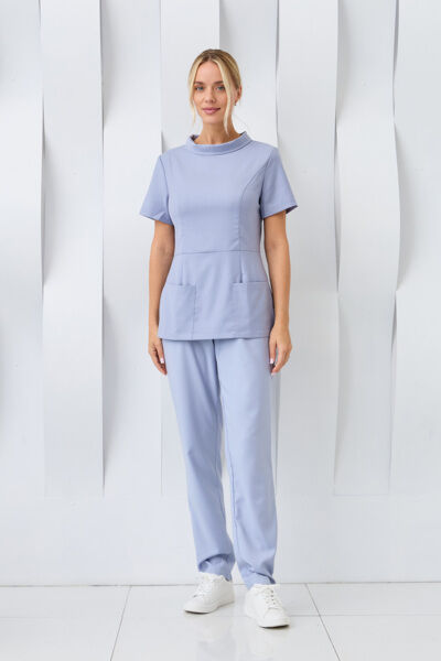 Туника женская Dr. Nice «Ирэн», со стойкой, серый, 44 - фото 3