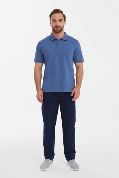 Поло мужское Тезис TZ550, серо-голубой, 52 - фото 3