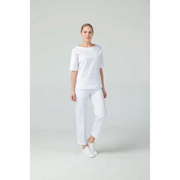Брюки женские Dr. Nice «ШОВ», белый, 44 - фото 4