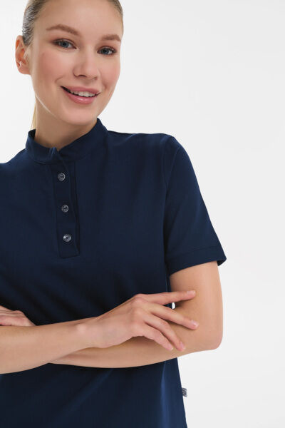 Поло женское Тезис TZ060, темно-синий, 50 - фото 4