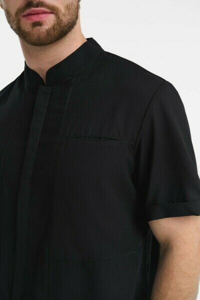 Рубашка мужская на молнии Тезис TZ700, черный, 52 - фото 1