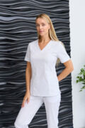 Топ женский Dr. Nice, хирургический, белый, 48