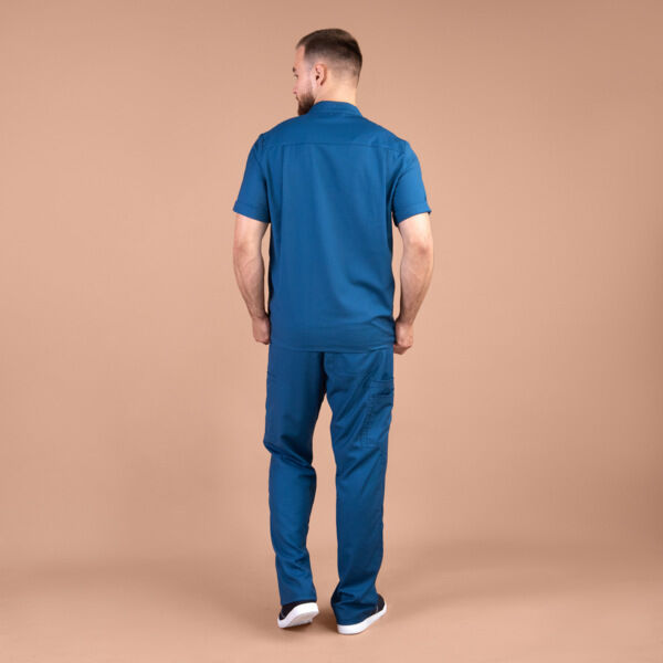 Рубашка мужская на молнии TZ700, синий, 46 - фото 3