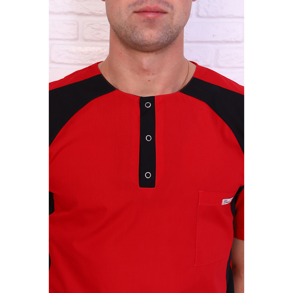 Туника мужская 239ТСК, красный, 46 - фото 2