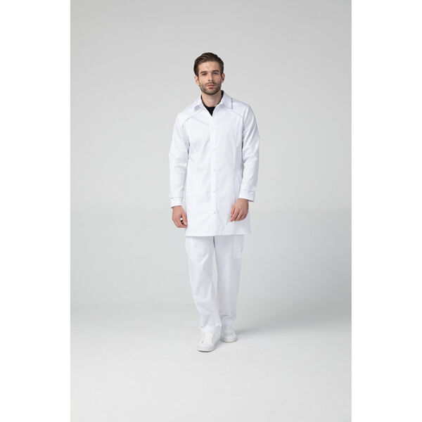 Халат мужской Dr. Nice с воротником, белый, 48 - фото 2