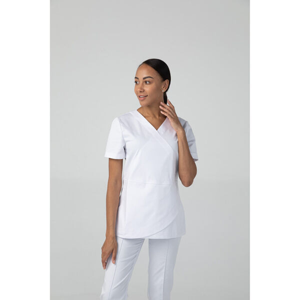 Туника женская Dr. Nice, короткий рукав, белый, 46 - фото 3