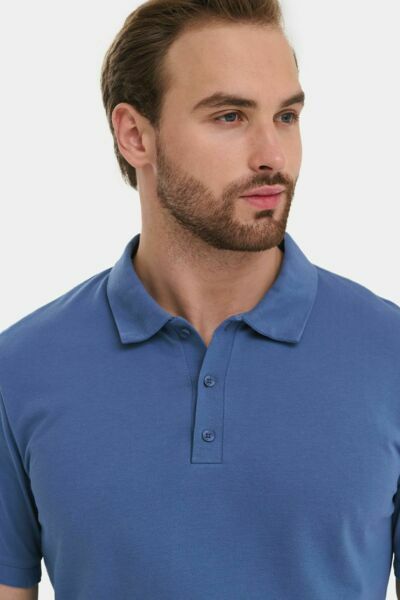 Поло мужское Тезис TZ550, серо-голубой, 54 - фото 1