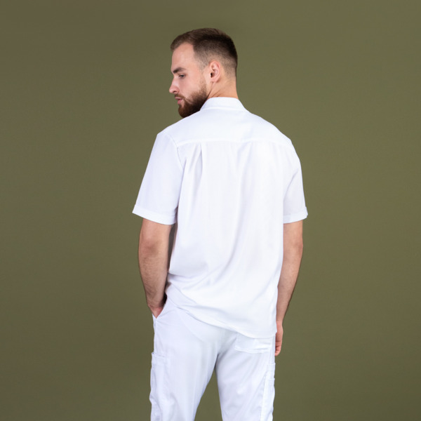 Рубашка мужская на молнии TZ700, белый, 54 - фото 2