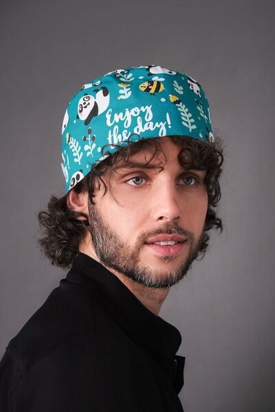 Шапочка медицинская, принт 