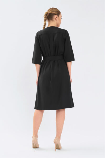 Халат-платье Тезис TZ150, черный, 44 - фото 2