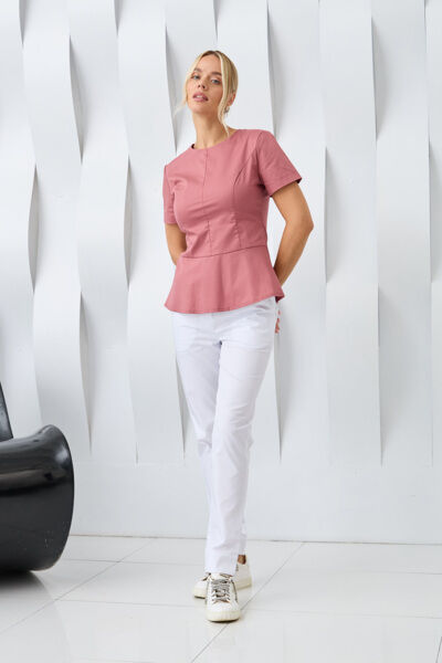 Туника женская Dr. Nice «Алекс», с коротким рукавом, розовый, 44 - фото 3