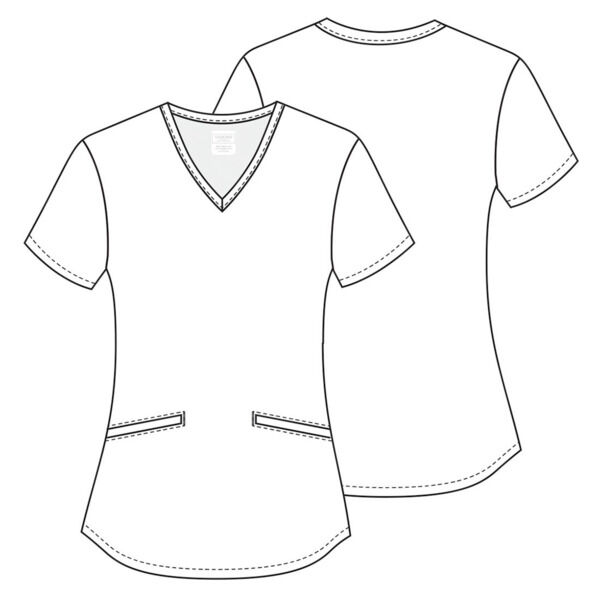 Топ женский Cherokee CK637, морской, S - фото 4