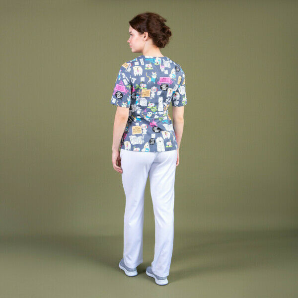 Брюки женские Тезис TZ317, белый, 42 - фото 2