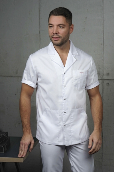 Блуза мужская «Скай», белый, 46 - фото 0