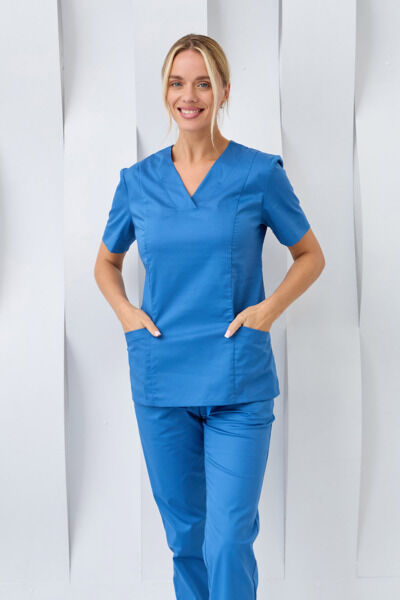 Топ женский Dr. Nice, хирургический, голубой, 52 - фото 1