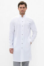 Халат мужской 584 Streich, длинный рукав, белый, 60