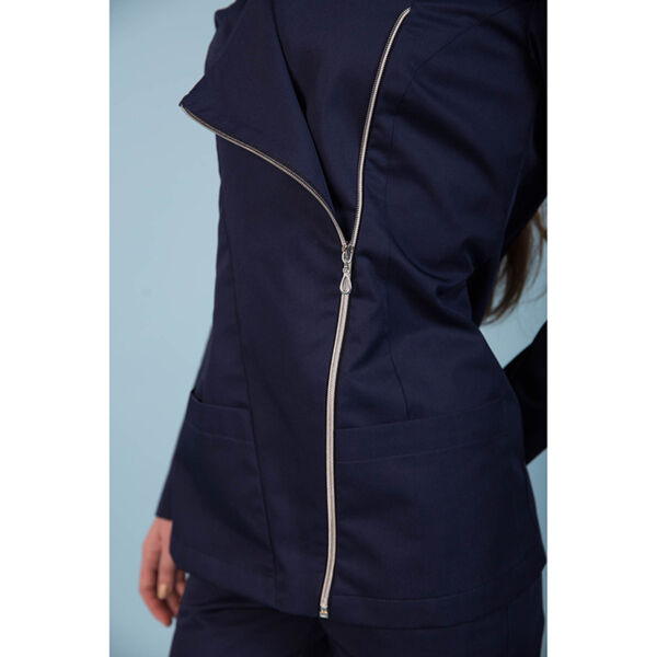 Туника женская Dr. Nice с косой молнией, синий, 48 - фото 4