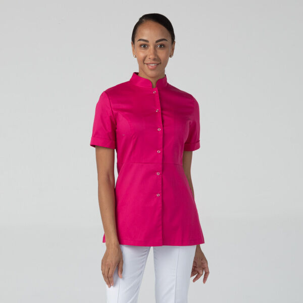 Туника женская Dr. Nice на кнопках, малиновый, 42 - фото 2