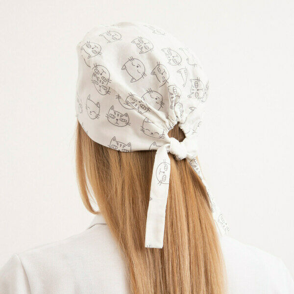 Шапочка медицинская, принт 