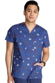 Топ мужской Cherokee CK691, принт "Бейсбол", cиний, S