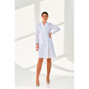 Халат женский тренч, белый, 48