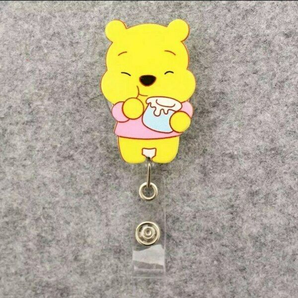 Держатель для бейджа с рулеткой, принт 