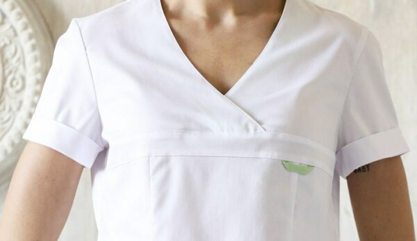 Блуза женская «Aльфа», белый-зеленый, 40 - фото 3