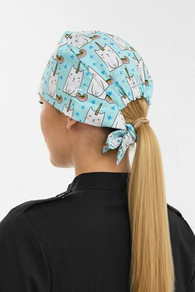 Шапочка медицинская Тезис TZ002, принт 