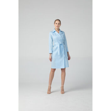 Халат женский Dr. Nice, голубой, 52