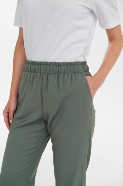 Брюки женские Тезис TZ315, оливковый, 38 - фото 2