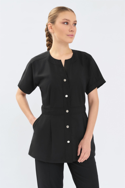 Рубашка женская Тезис TZ462, черный, 52