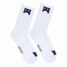 Носки мужские, "Черный кот", белый, 41-45