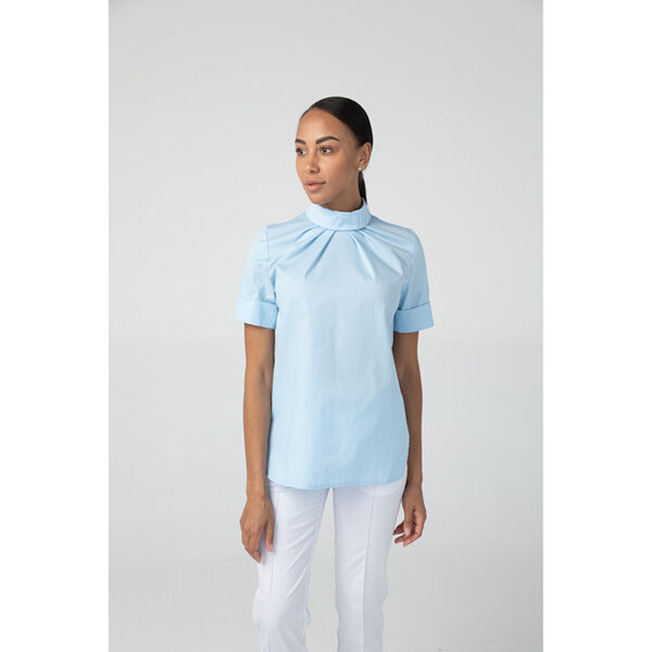 Туника женская Dr. Nice на кнопках сзади, голубой, 44 - фото 2