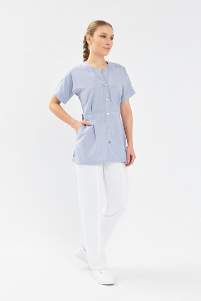 Рубашка женская Тезис TZ462, серый, 50 - фото 2