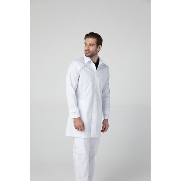 Халат мужской Dr. Nice с воротником, белый, 48 - фото 1