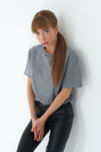 Футболка женская Тезис, серый, 50-52