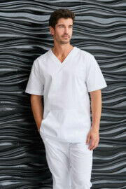Туника мужская Dr. Nice с накладным карманом, белый, 48