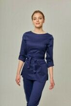 Туника женская Dr. Nice с молнией сзади, синий, 40